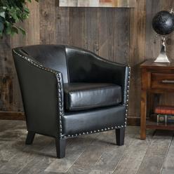 Home Furniture Furnishings Sears Christopher Knight Home Austin Black Bonded Leather Club Chair By
