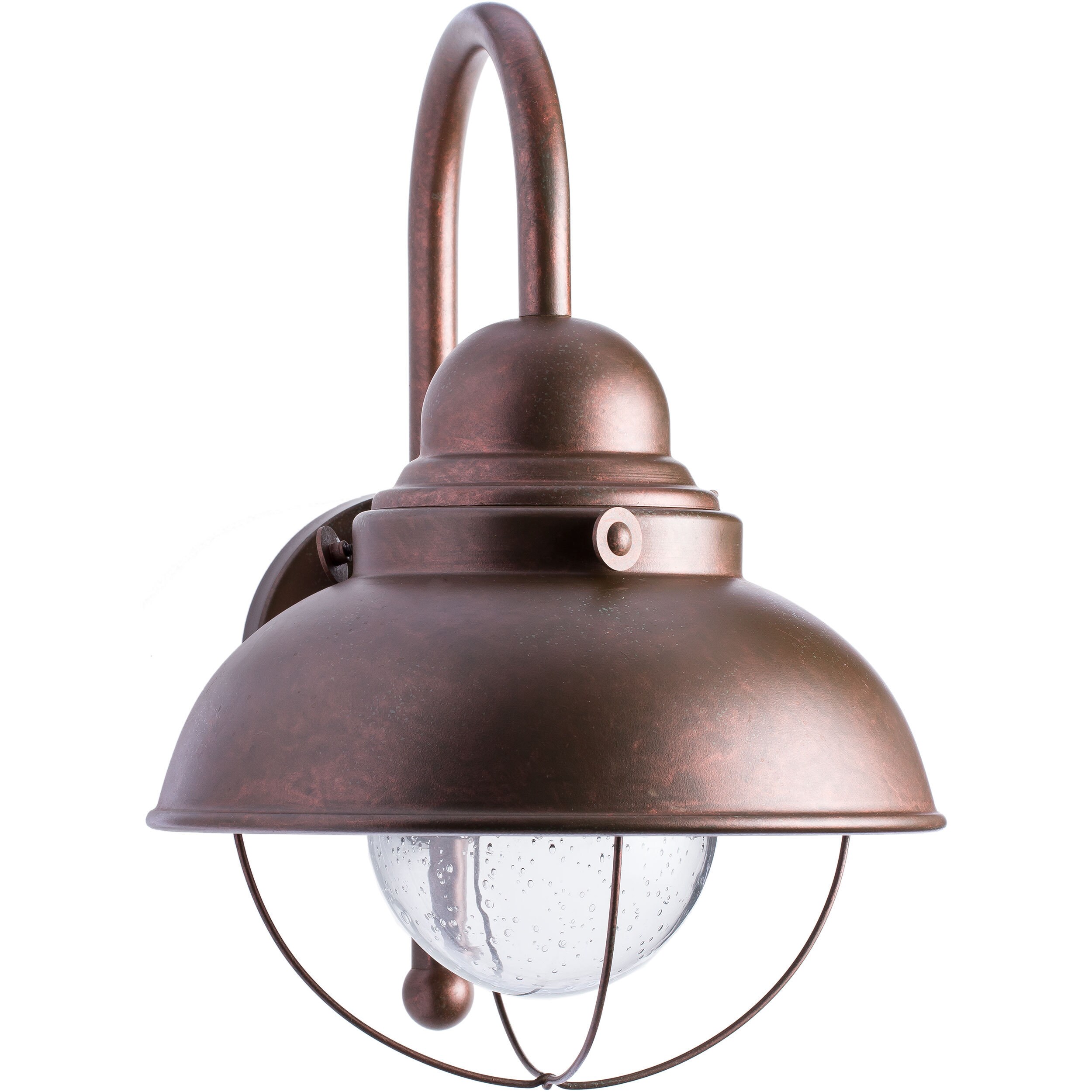 Sea Gull Lighting Sebring Copper Outdoor Wall Lantern Single Light Sea Gull Lighting Sebring Copper Outdoor Wall Lantern Single Light