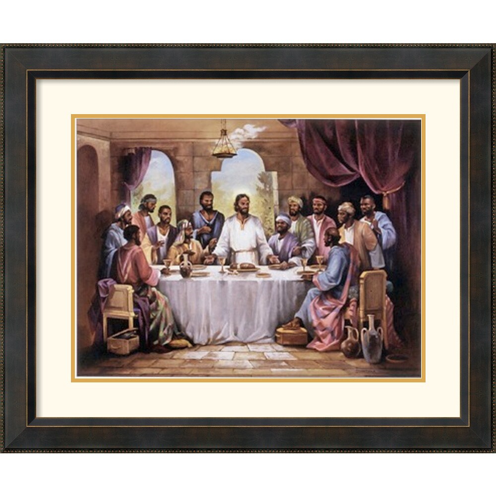 Khol Exclusive The Last Supper Wall Decor Amanti Art Framed Print The Last Supper By Quintana 35 X 29