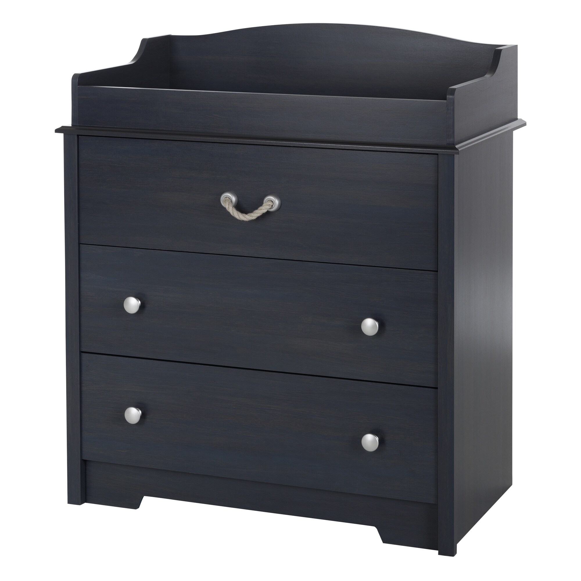 South Shore Furniture  Aviron Blueberry Changing Table with Drawers