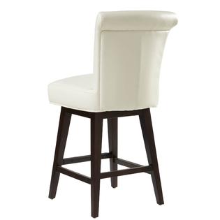 Sunpan 5west Hamlet Bonded Leather Swivel 26 Counter Stool