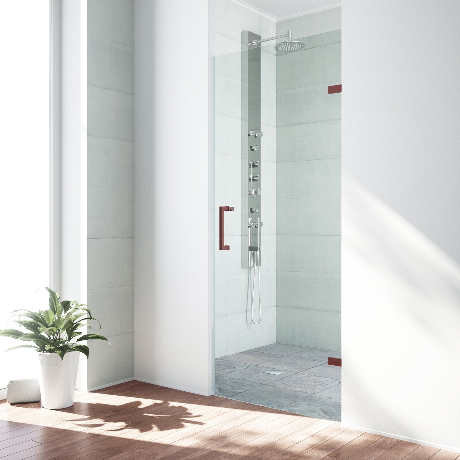 Vigo Shower Doors Kmart Vigo Industries Vg6072rbcl30 Soho 30 Inch Frameless Showr Door W Hardware Bronze