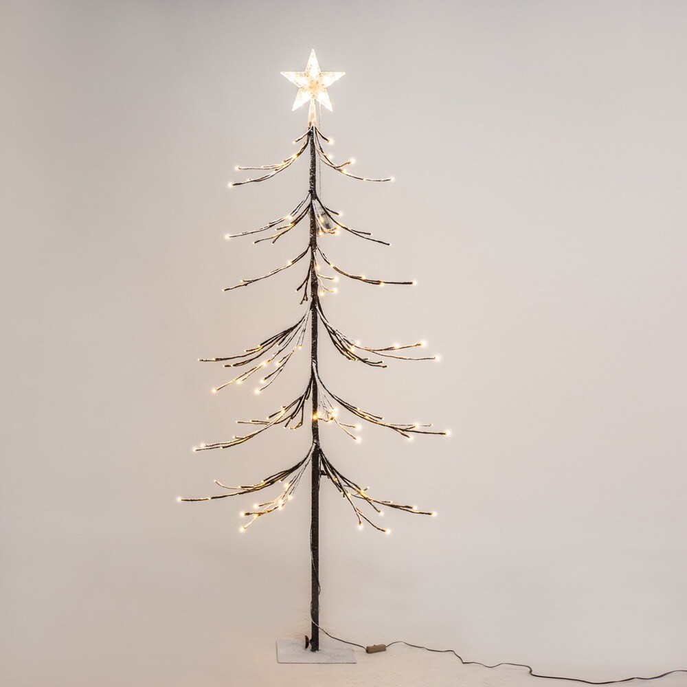 Overseas Patch Magic 5 Ft Led Brown Artificial Fir Lighted Overseas Patch Magic 5 Ft Led Brown Artificial Fir Lighted Christmas Tree With 144