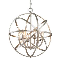Avery Home Lighting Ceiling Lights Sears Avery Home Lighting Aranya 6 Light Brushed Nickel Chandelier Pendant