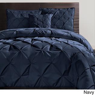 Vcny Carmen 3 Piece Pintuck Duvet Cover Set
