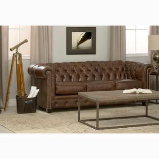 Sofaweb Com Han Tufted Distressed Brown Italian Chesterfield