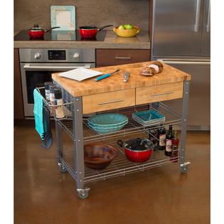 Chris And Stadium Natural Hardwood Steel Kitchen Chris And Stadium Natural Hardwood Steel Kitchen Work Station 1900