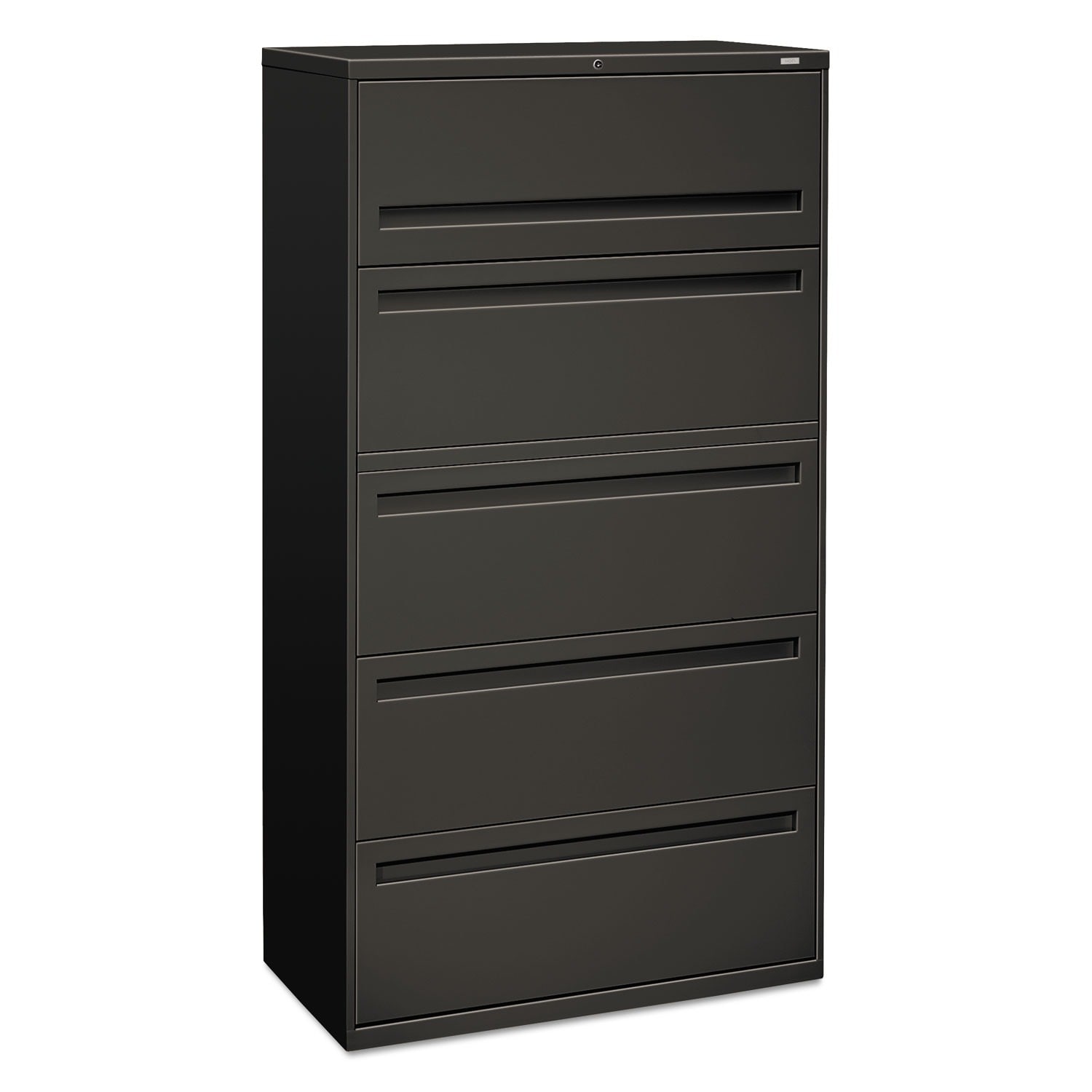 Hon Hon 700 Series 36 Inch Wide Charcoal Lateral File Cabinet