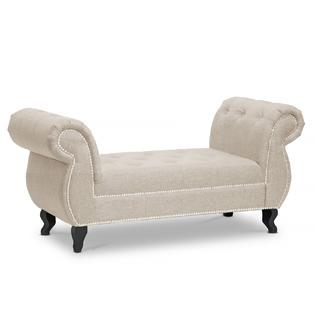 Baxton Studio Watson Upholstered Modern Tufted Bench