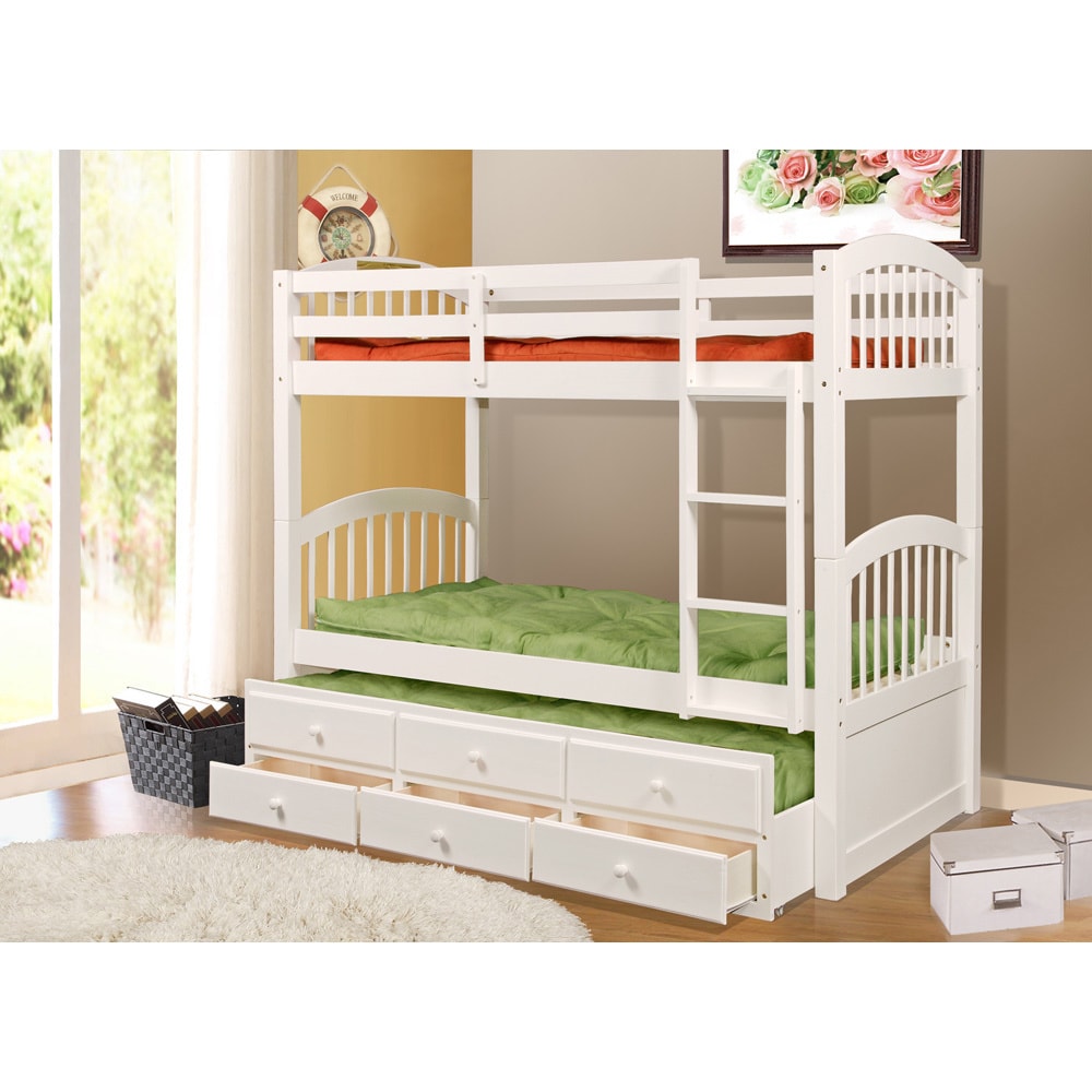 Bella Esprit Cameron Twin Over, Cosmo Twin Bunk Bed With Trundle And Storage