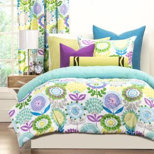 Crayola Pointillist Pansy 3 Piece Comforter Set