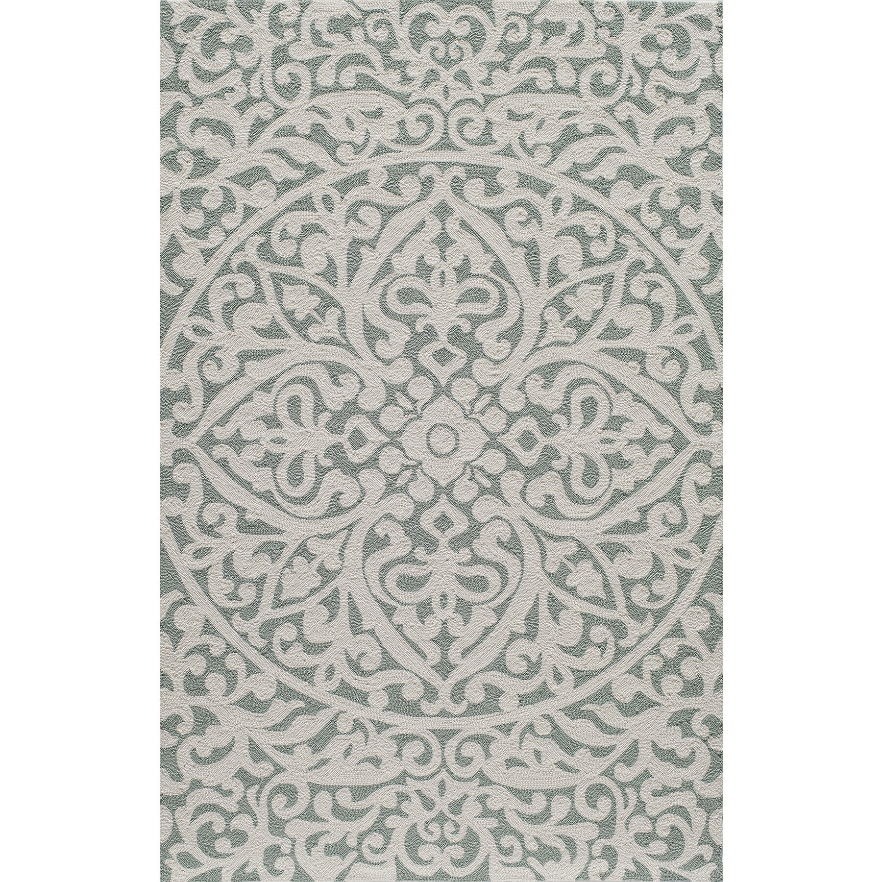 Outdoor Patio Rugs Carpets Sears Momeni Veranda Blue Medallion Scroll Indoor Outdoor Rug 8 X 10