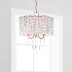 Ceiling Lights Chandeliers Sears Safavieh Lighting 13 5 Inch Harlyn 3 Light Copper Crystal Chandelier Cha4000a