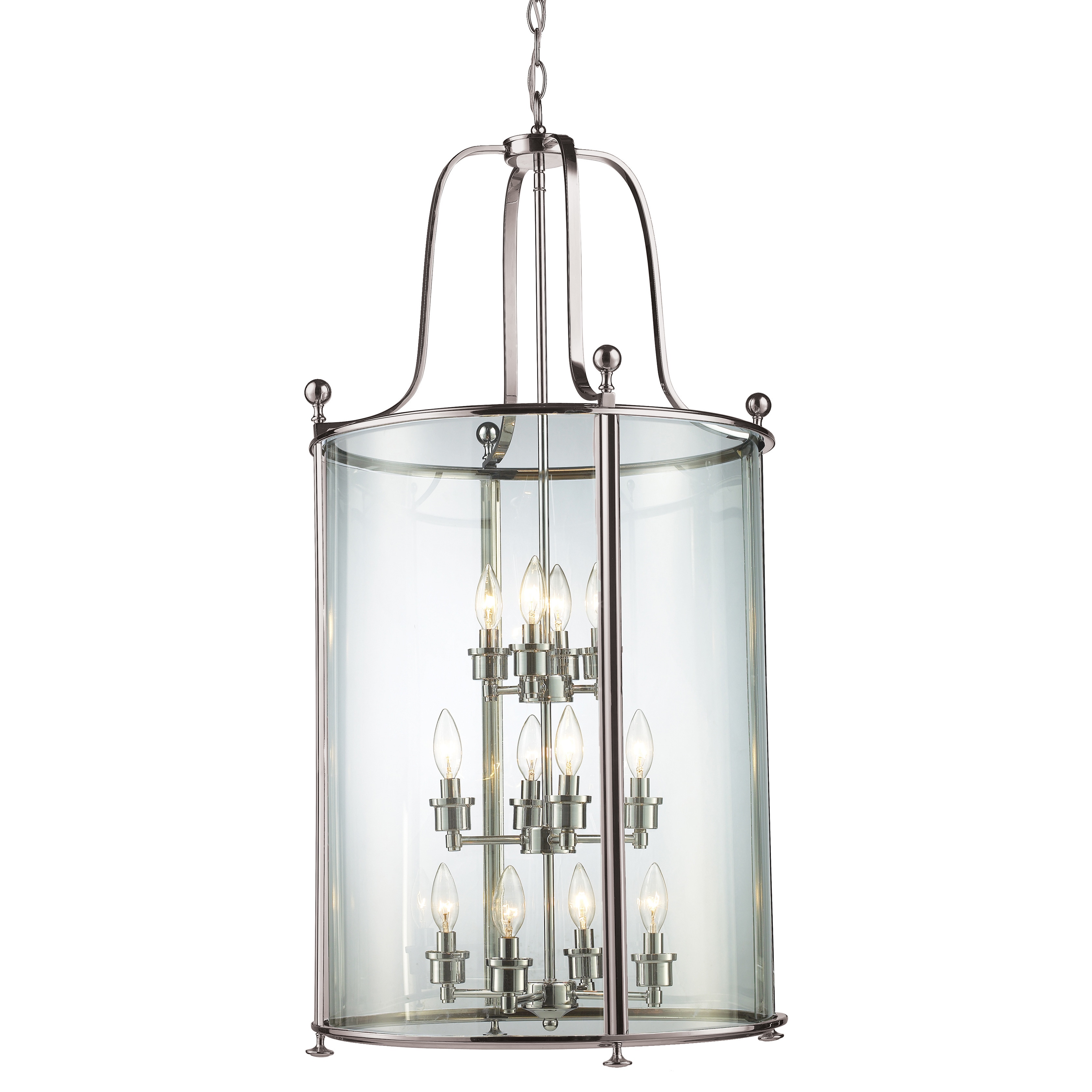Gray Ceiling Lights Sears Avery Home Lighting 12 Light Pendant Brushed Nickel