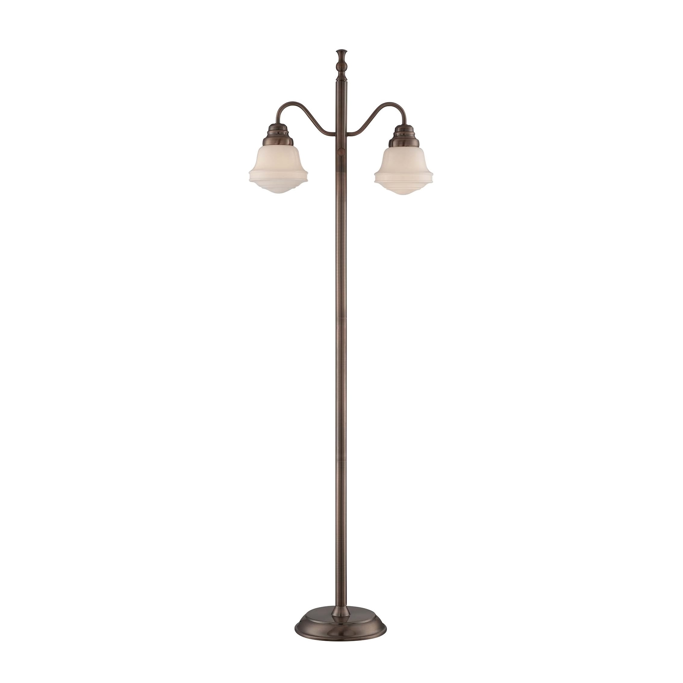 Brown Lite Source Lamps Shades Kmart Lite Source 2 Floor Lamp In Antique Copper