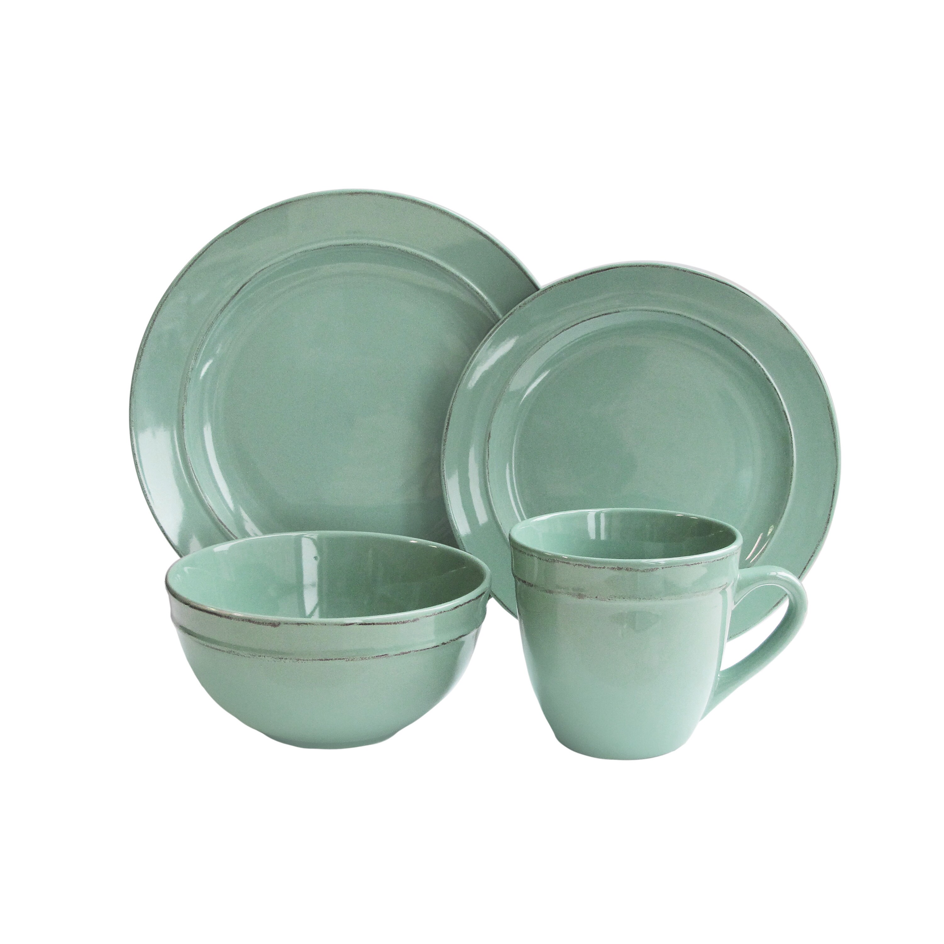 American Atelier Genevieve Cream 16 Piece Dinnerware Set American Atelier Genevieve Cream 16 Piece Dinnerware Set