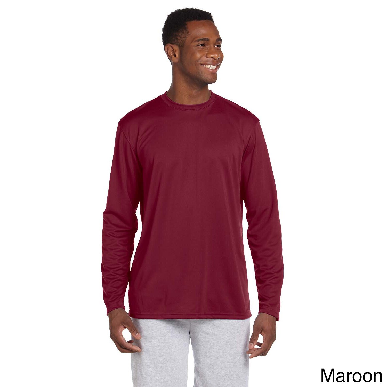 Harriton Men's Athletic Sport Long Sleeve T-shirt