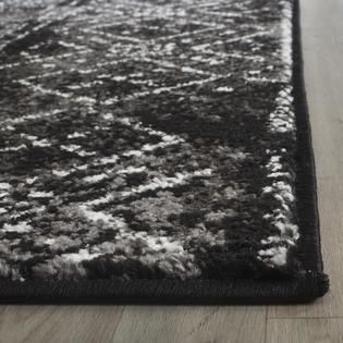 Safavieh Adirondack Vintage Boho Black Silver Runner Rug 2 6 X 12