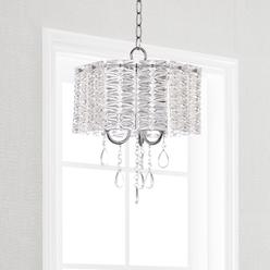 Ceiling Lights Chandeliers Sears Safavieh Lighting 13 5 Inch Harlyn 3 Light Chrome Crystal Chandelier Cha4000b