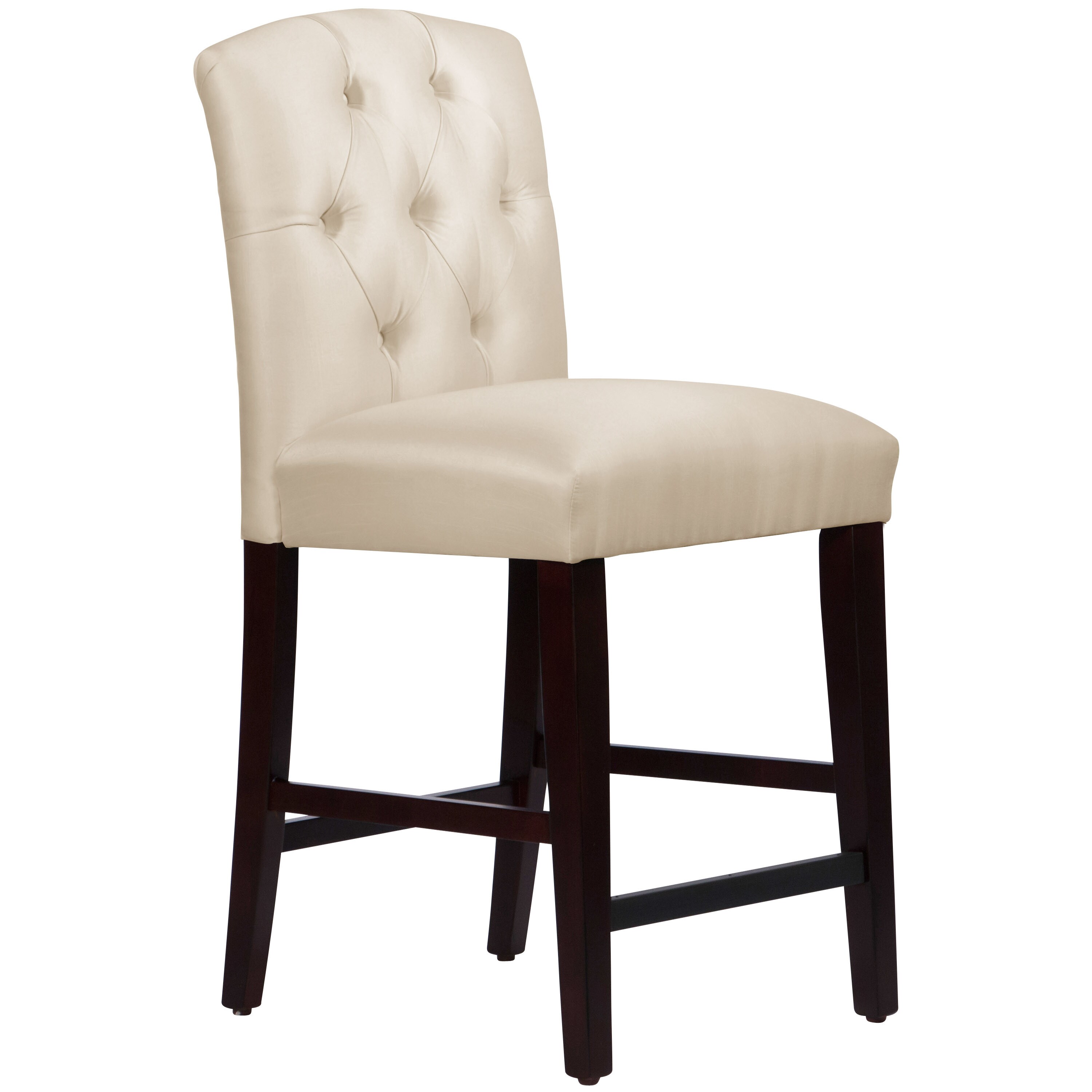 Off White Bar Stools Kmart Skyline Furniture Shantung Parchment Tufted Arched Counter Stool