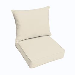Mozaic Company Replacement Cushions Off White Sears Mozaic Company Sunbrella Canvas 2 Piece Cushion And Pillow Indoor Outdoor Set