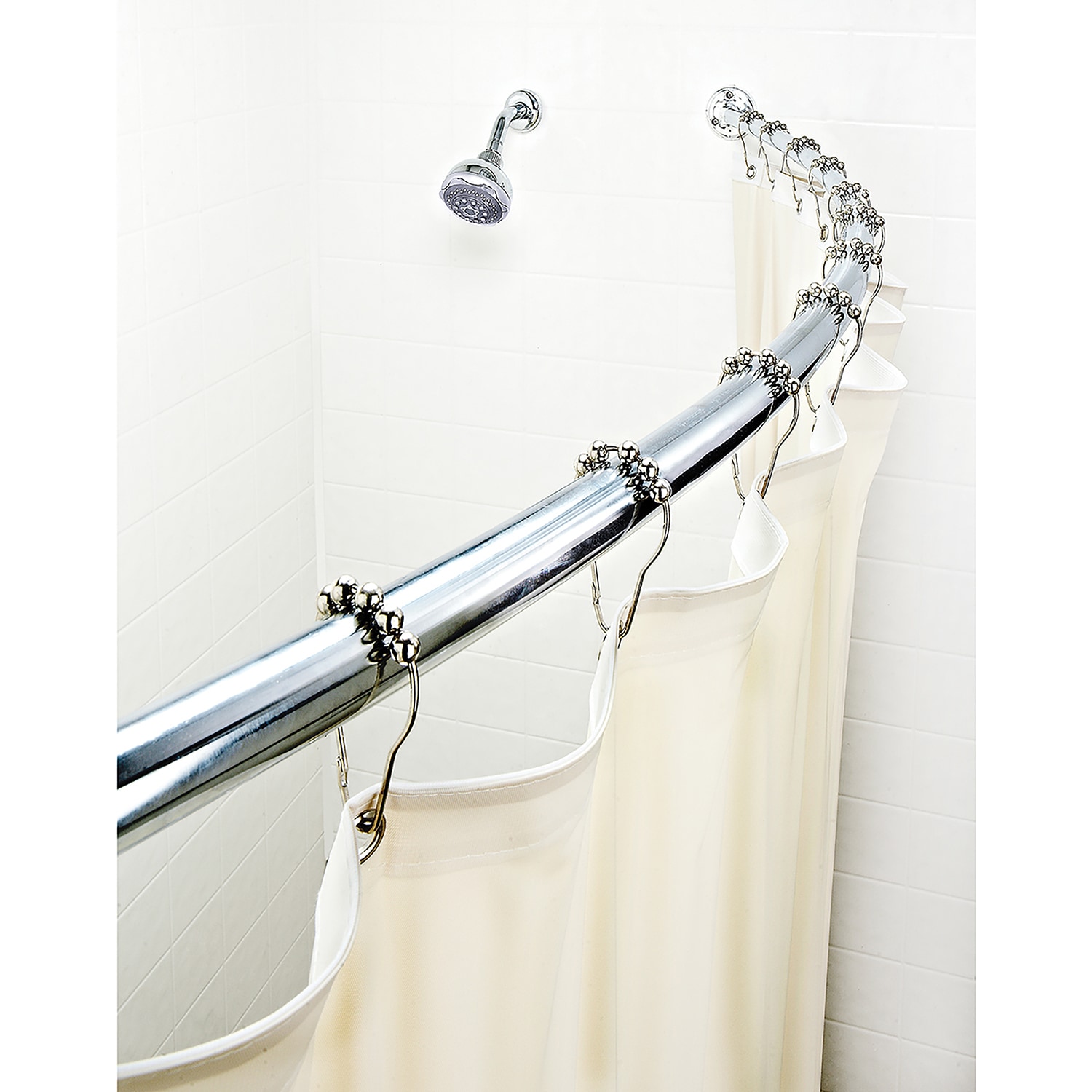 Home Basics Bath Bliss Expandable 42 To 72 Inch Curved Home Basics Bath Bliss Expandable 42 To 72 Inch Curved Shower Curtain Rod