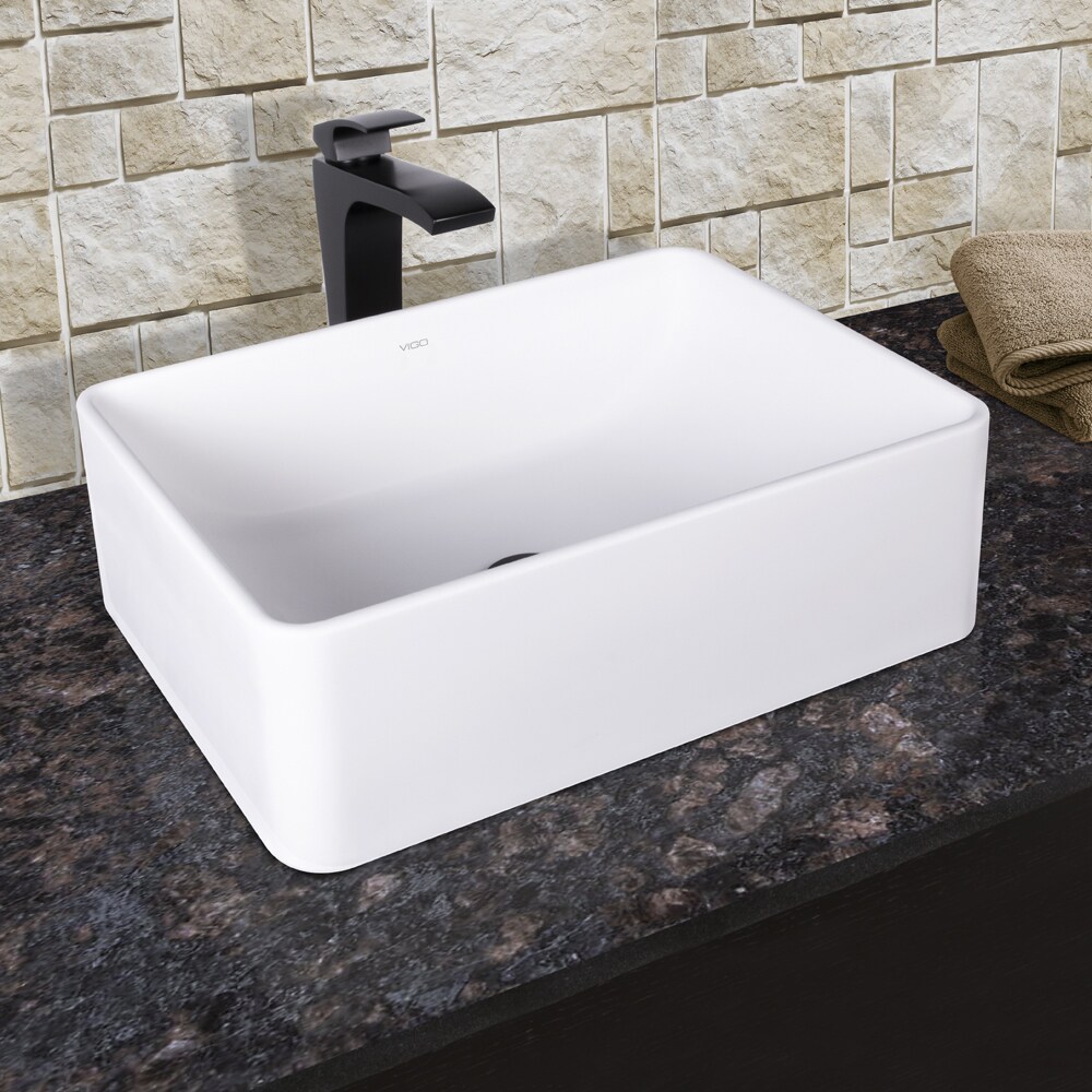 Vigo Amaryllis Matte Stone Vessel Sink And Blackstonian Bathroom Vigo Amaryllis Matte Stone Vessel Sink And Blackstonian Bathroom Faucet Set