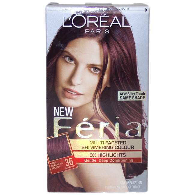 L Oreal Feria 36 Deep Burgundy Brown 1 Lication Hair Color