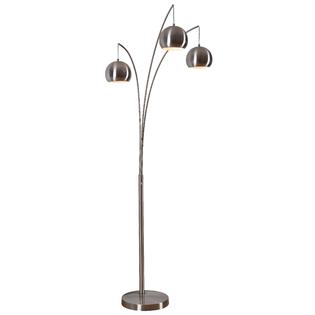 Design Craft Noah Brushed Steel 84 Inch Arc Floor Lamp Design Craft Noah Brushed Steel 84 Inch Arc Floor Lamp