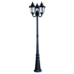 Hampton Bay 3 Head Outdoor Post Light Livex Lighting Oxford Black Aluminum Outdoor 3 Headed Post Lantern