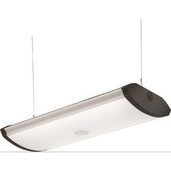 Lithonia Lighting Ceiling Lights Sears Lithonia Lighting 2 Foot Black Indoor Led Garage Light With Integrated Motion Sensor