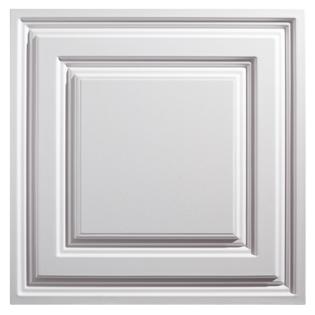 Acp Icon Relief White 2 X 2 Ft Lay In Ceiling Tile Pack Of 12
