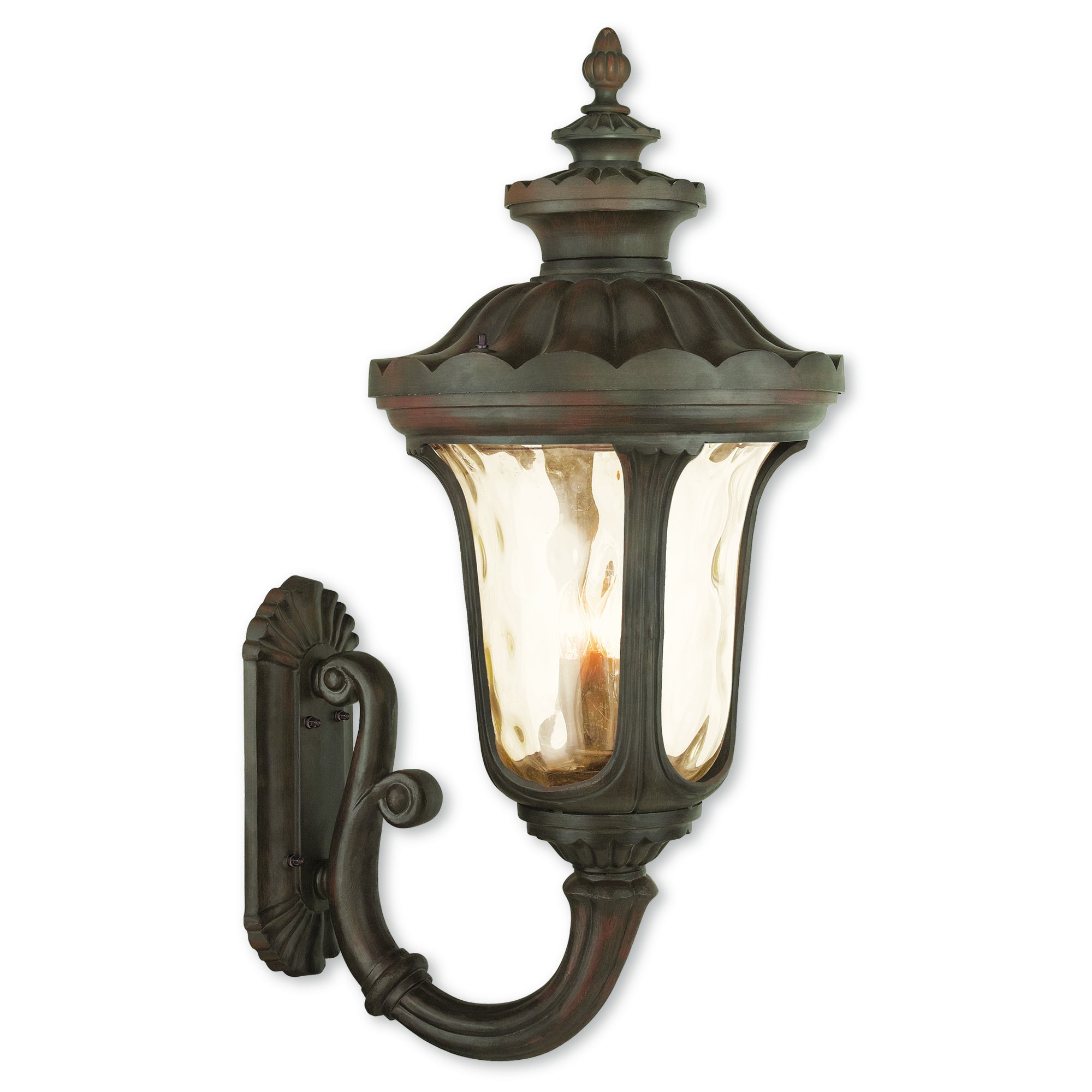 Livex Lighting Indoor Light Fixtures Kmart Livex Lighting Oxford Imperial Bronze Aluminum 4 Light Outdoor Wall Lantern