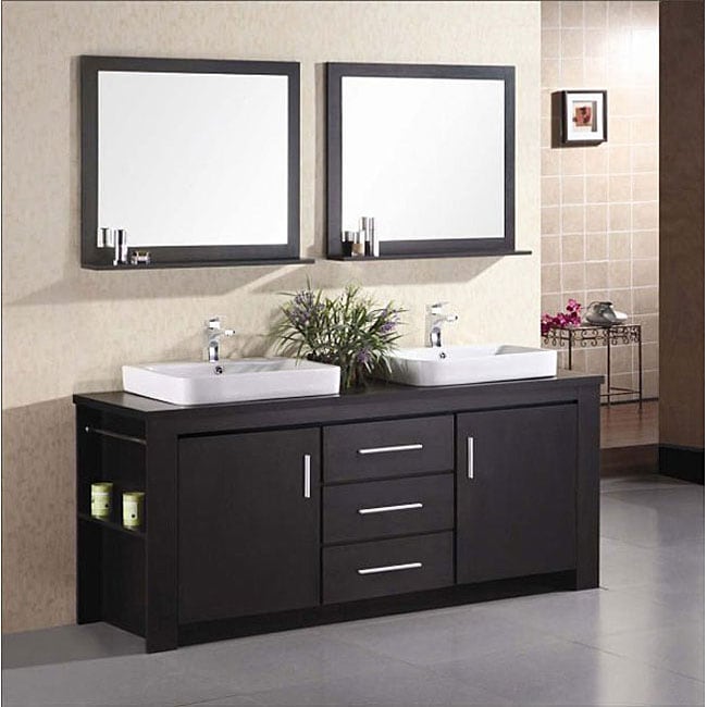 Design Element Bathroom Vanities Sears Design Element Altima Black Wood Vanity Set