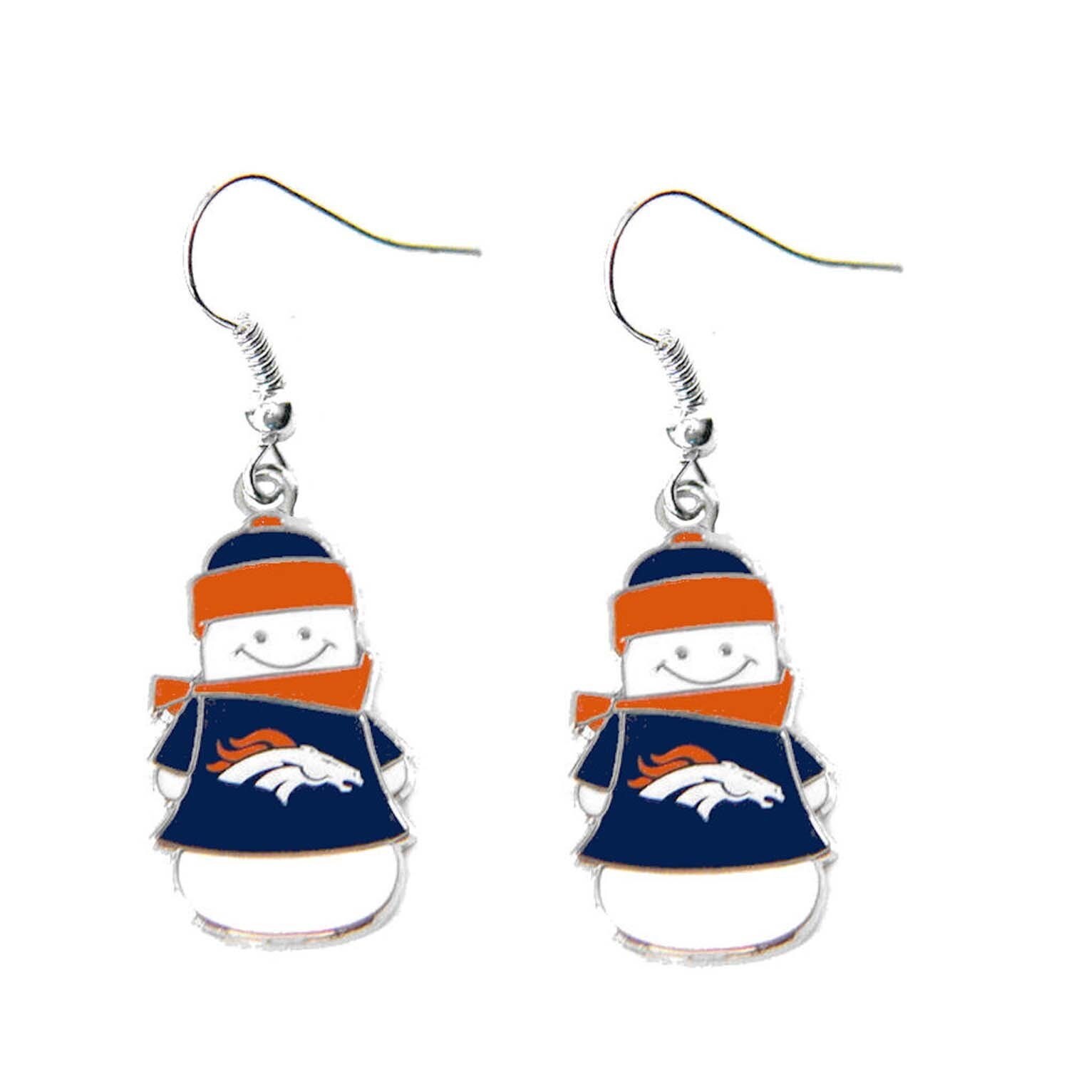 Aminco Nfl Denver Broncos Snowman Dangle Earring Set Size 7 8 Inch Aminco Nfl Denver Broncos Snowman Dangle Earring Set Size 7 8 Inch Long By 1 2 Wide