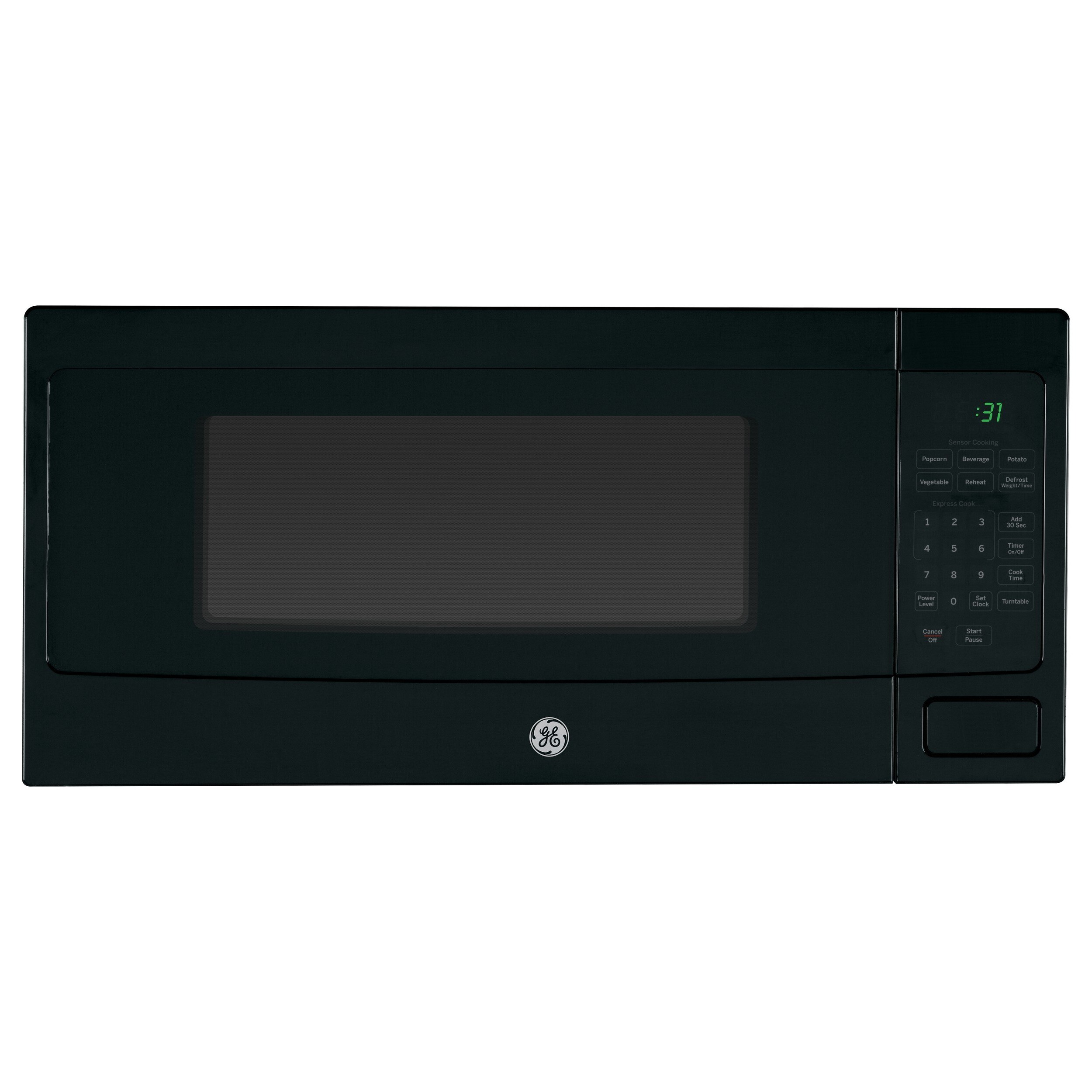 GE  Profile1.1-cubic foot Countertop Microwave Oven Black Black