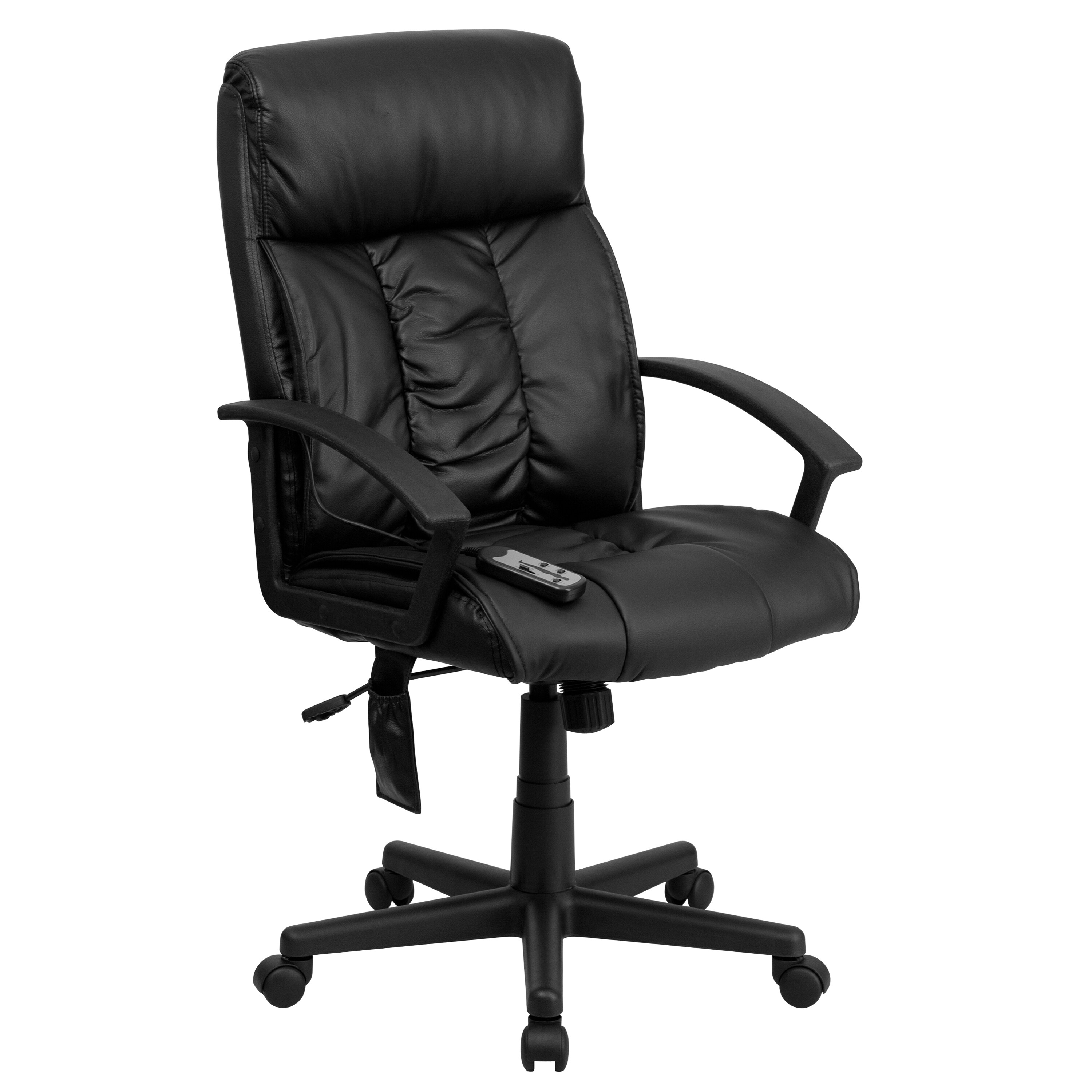 Icomfort Executive Office Chair With Shiatsu Massage A Line Furniture Comfy Massaging Black Leather Executive Adjule Swivel Office Chair