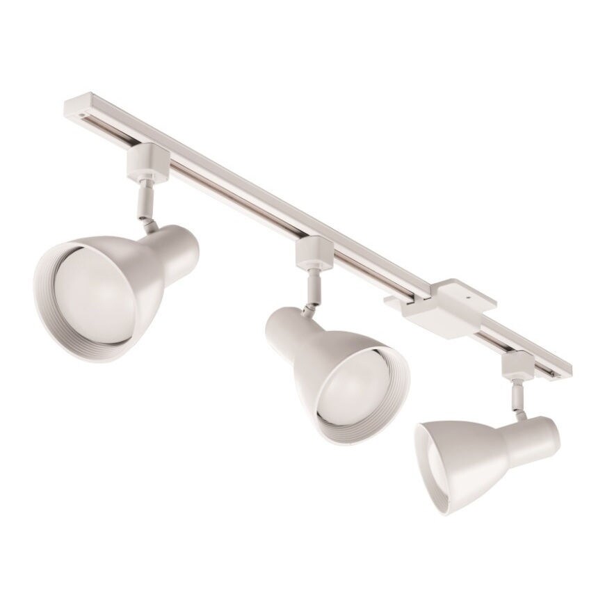 Lithonia Lighting White Led 3 Light Step Baffle Track Kit Br30 Lithonia Lighting White Led 3 Light Step Baffle Track Kit Br30 Bulbs Included