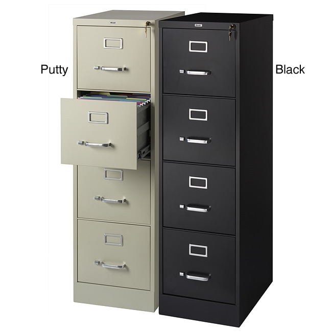 Hirsh 17891 22 Inch Deep 4 Drawer Letter Size Commercial Hirsh 22 Inch Deep 4 Drawer Letter Size Commercial Vertical File Cabinet Putty