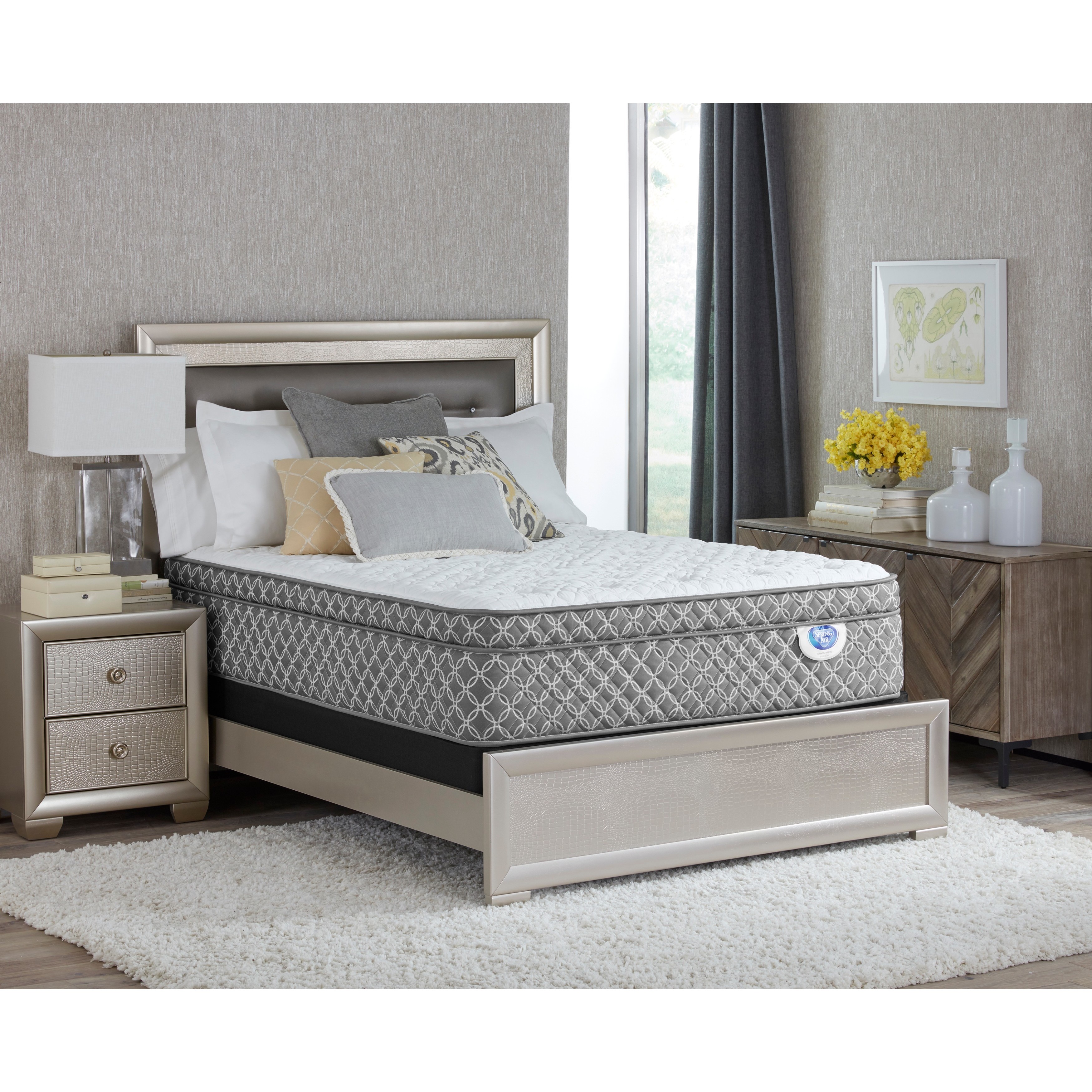 Spring Air Mattresses Kmart Spring Air Shelby Euro Top King Size Mattress Set