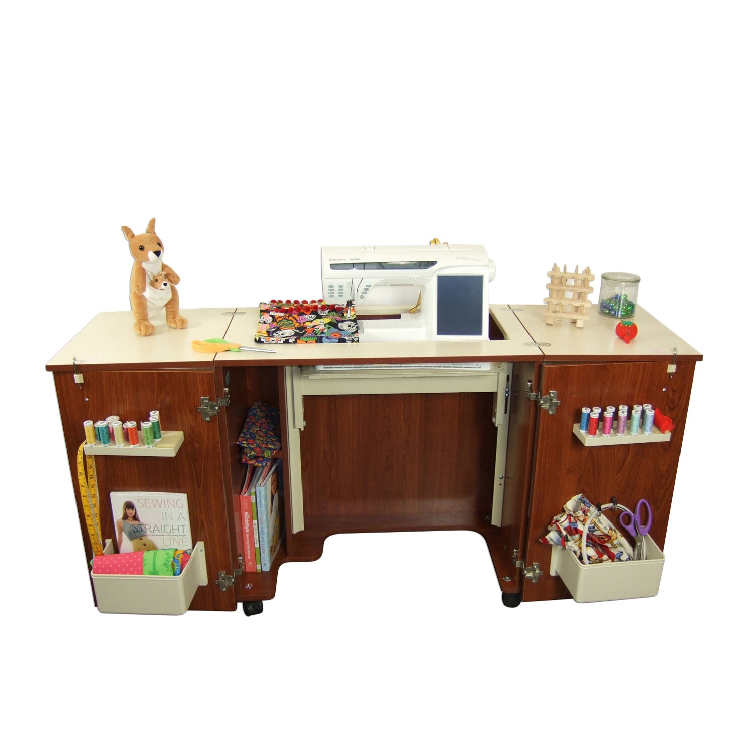 Kangaroo Kabinets Bandicoot Teak Sewing Machine Table Furniture Kangaroo Kabinets Bandicoot Teak Sewing Machine Table Furniture Storage Cabinet
