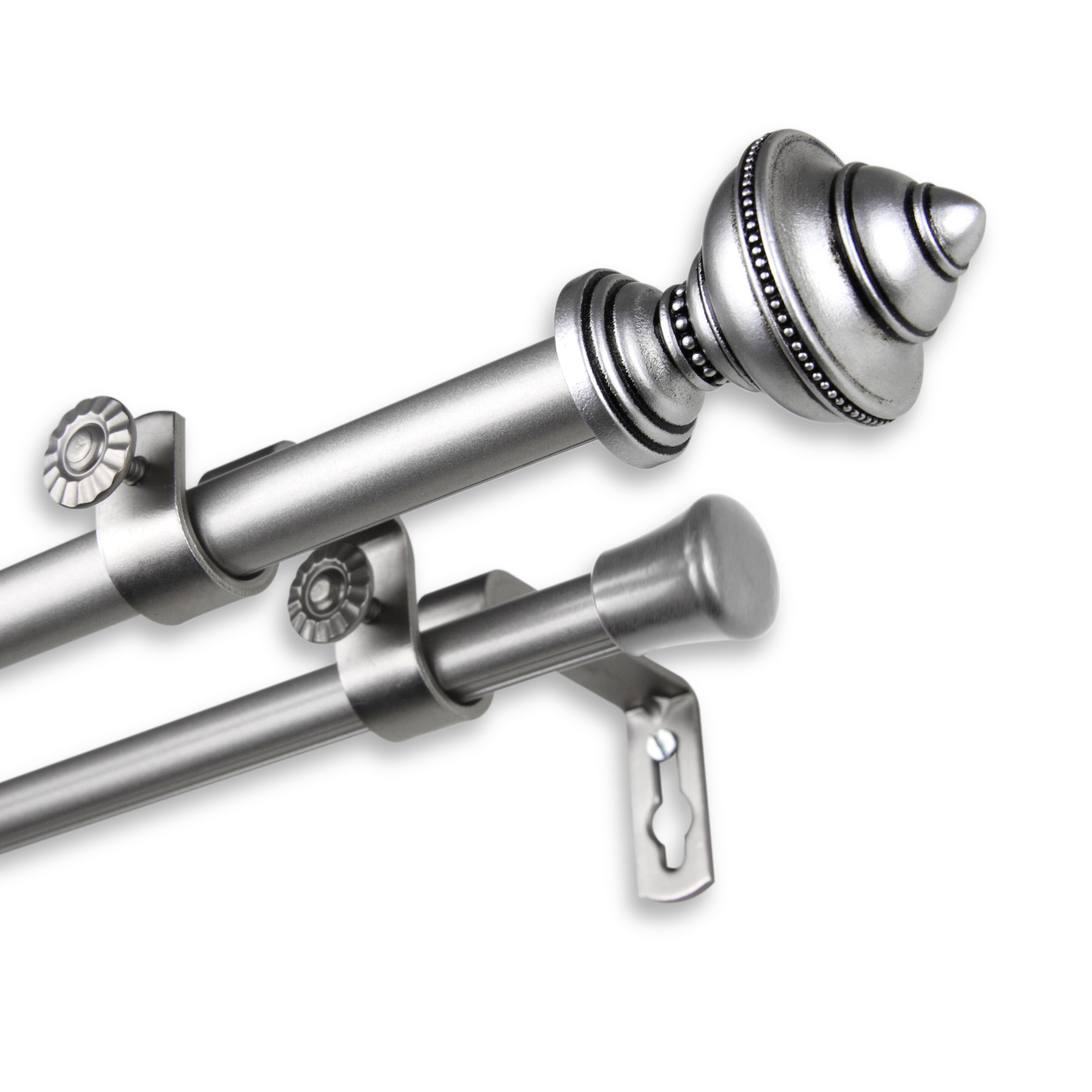 Instyledesign Manor Adjule Double Curtain Rod Instyledesign Manor Adjule Double Curtain Rod 1