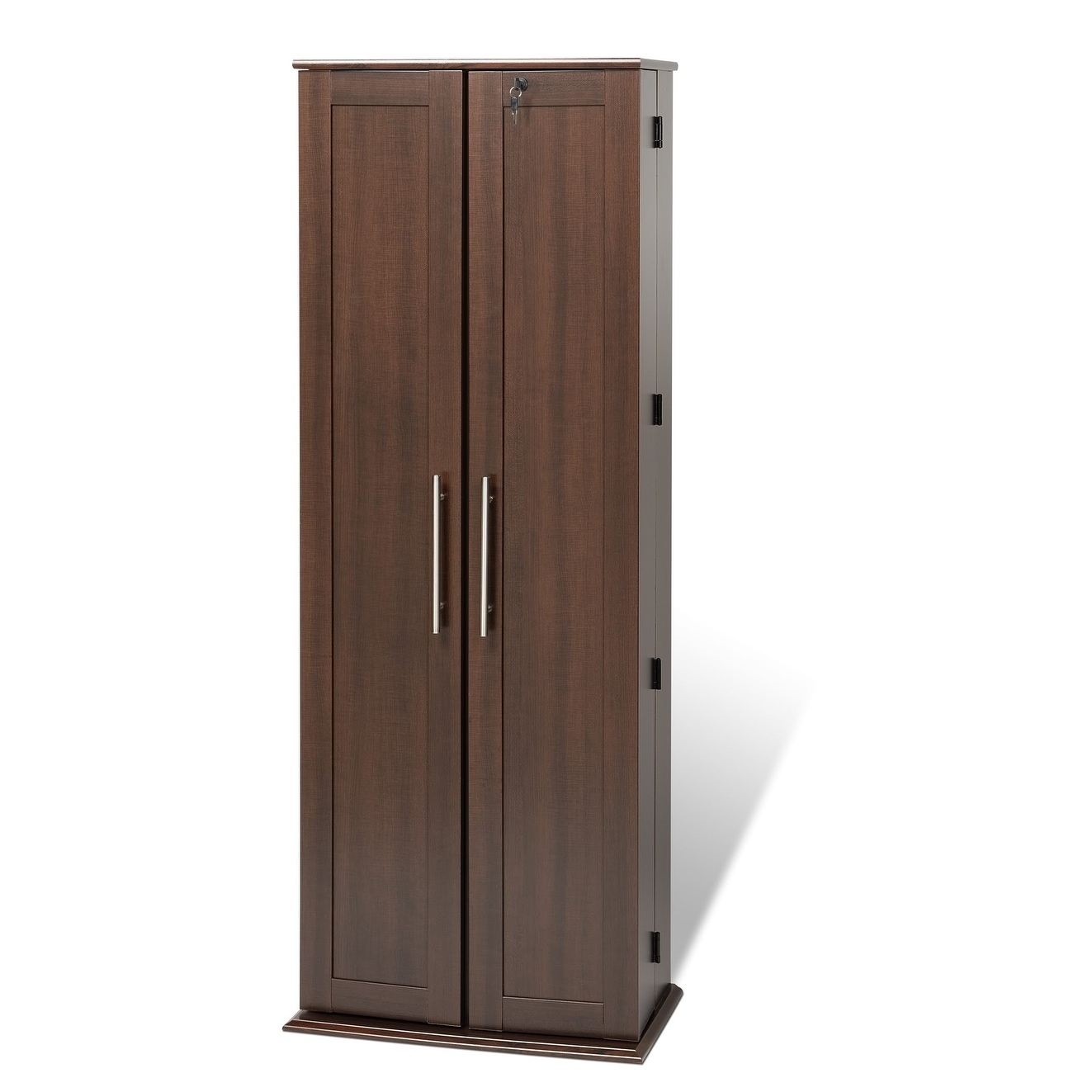 Prepac Everett Espresso Wood Large Deluxe Cd Dvd Media Storage Cabinet