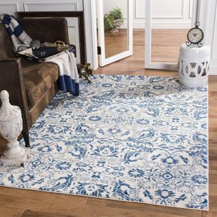 Safavieh Evoke Vintage Ivory Blue Distressed Rug 8 X 10 Evk238c