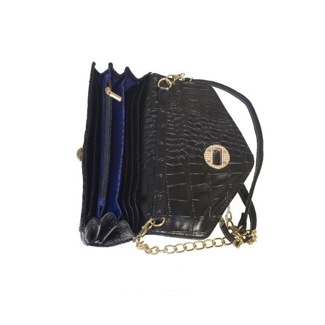 Rebecca And Rifka Croc Embossed Faux Leather Crossbody Rebecca And Rifka Croc Embossed Faux Leather Crossbody 1