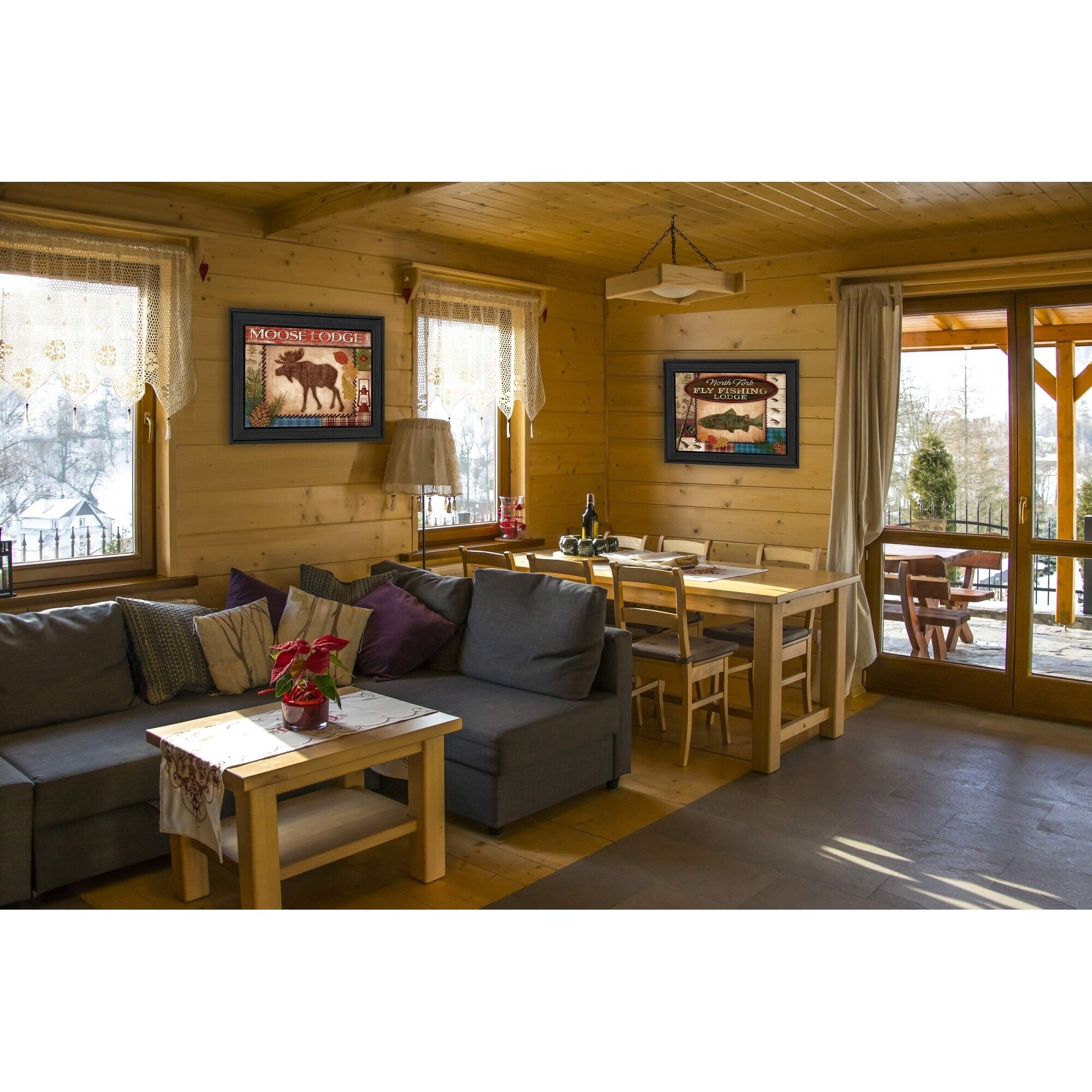Trendy Decor 4u Lodge I Collection By Mollie B Printed Wall Art Trendy Decor 4u Lodge I Collection By Mollie B Printed Wall Art Ready To Hang Framed Poster Black Frame Multi