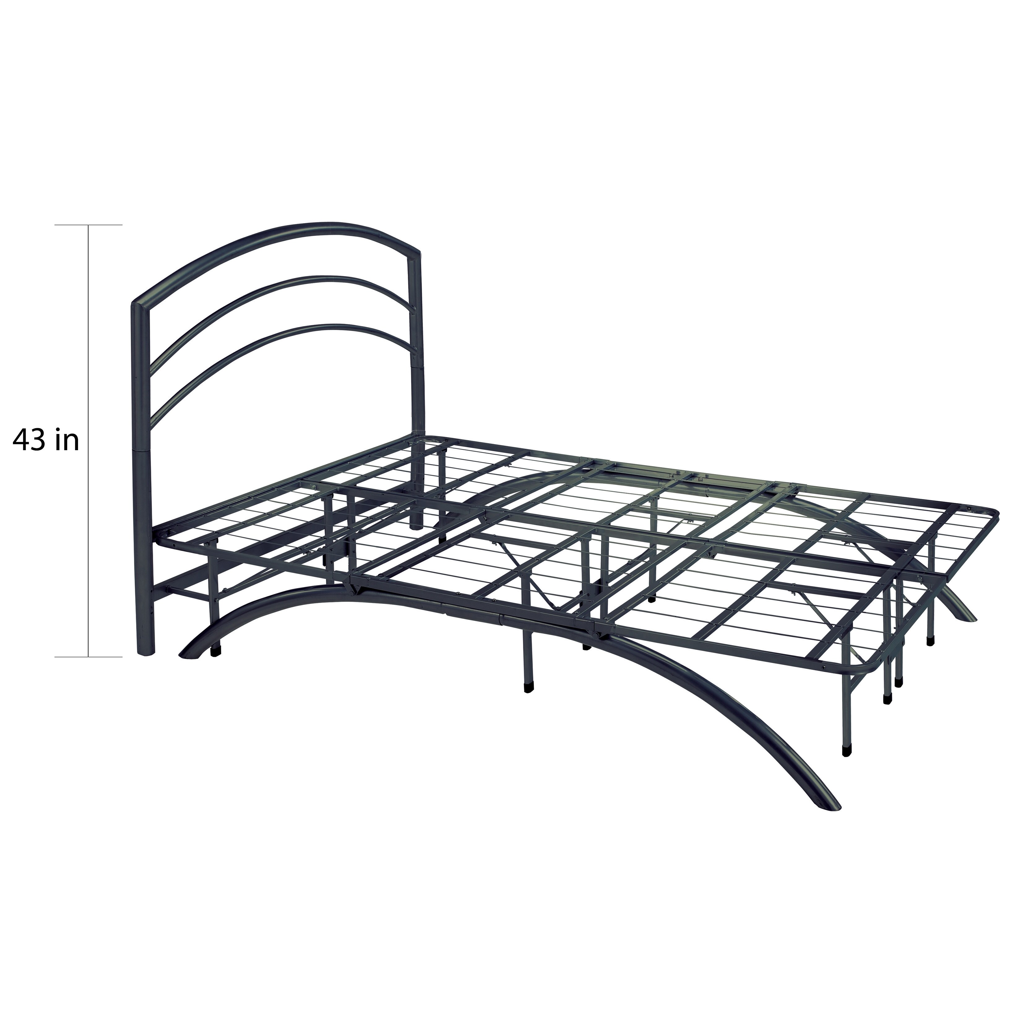 Sleep Sync Arch Flex Black Platform Bed, Premier Ellipse Arch Platform Bed Frame