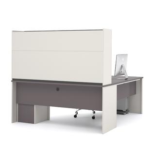 Bestar Connexion L Shaped Workstation Desk With Hutch