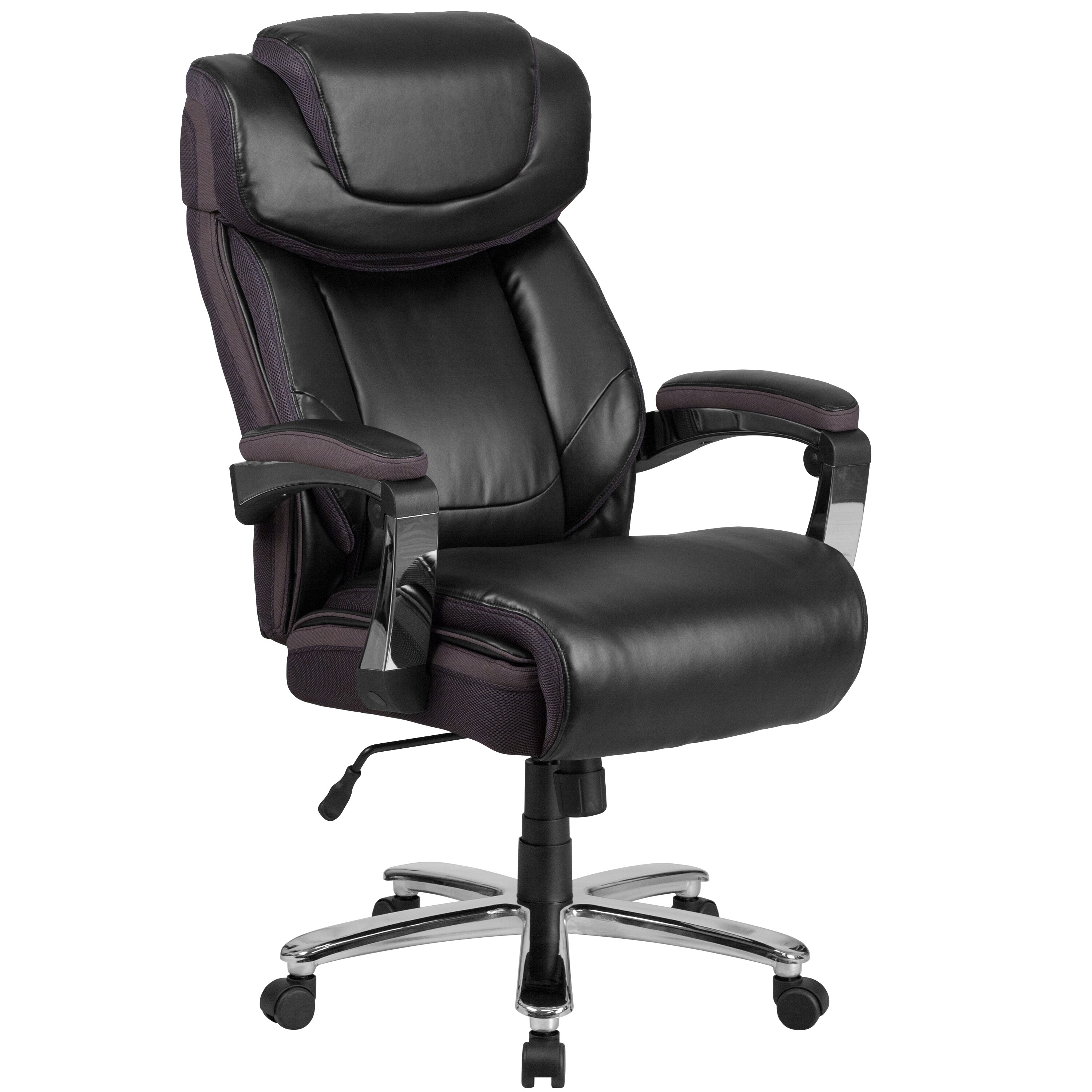 Office Chair Adjule Headrest A Line Furniture Executive And Tall Black Leather Adjule Swivel Office