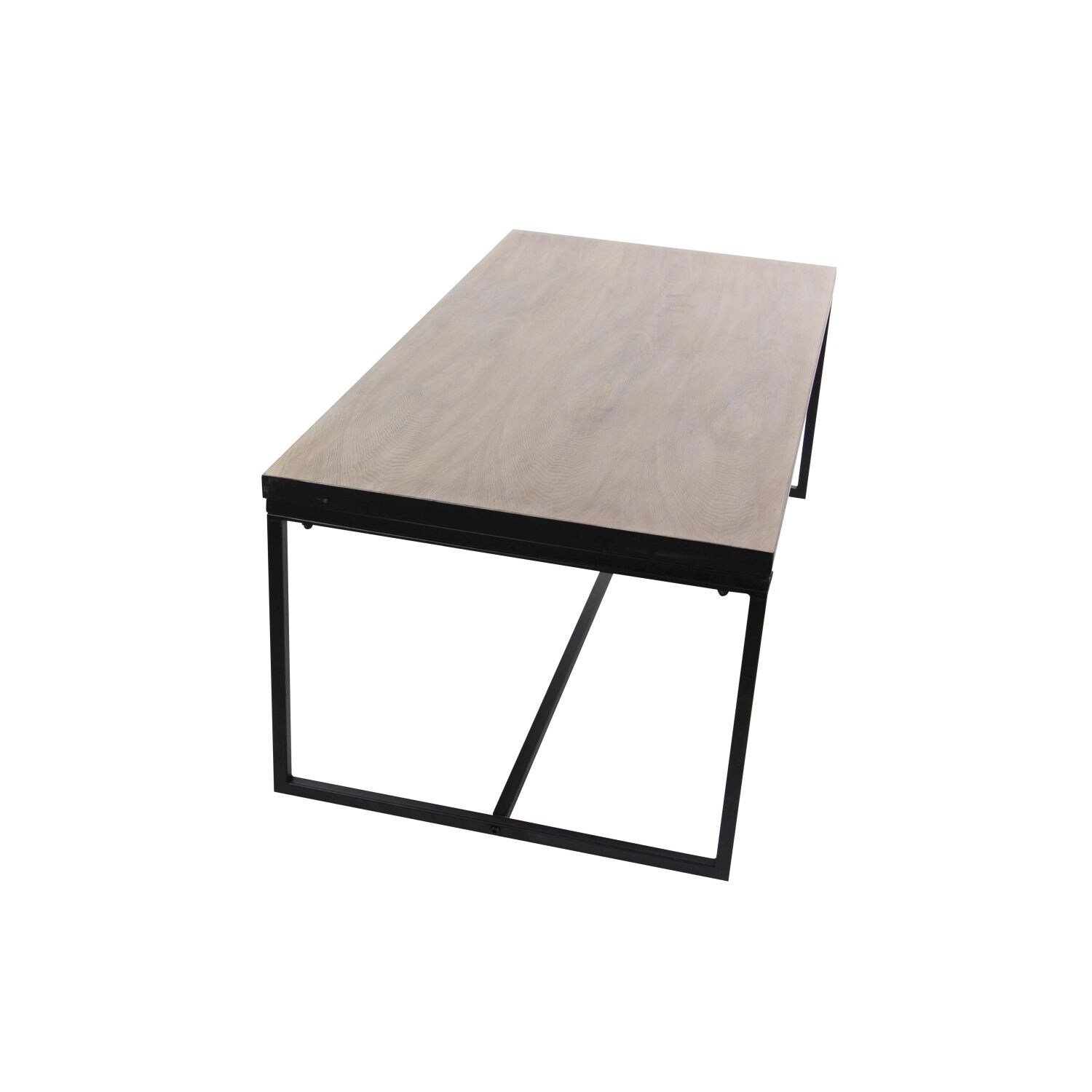 Studio 350 Metal Wood Coffee Table 47 Inches Wide 18 High